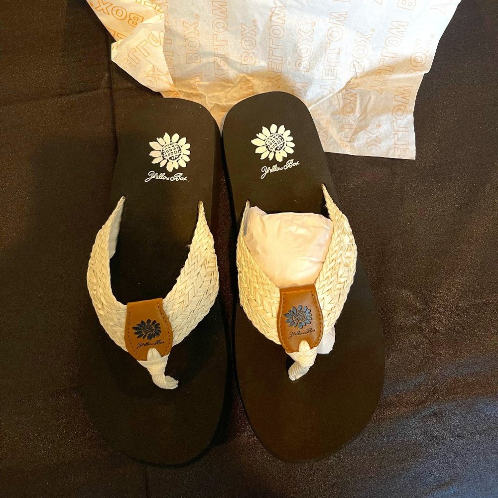 Yellow Box Shoes - White Fionna Sandal